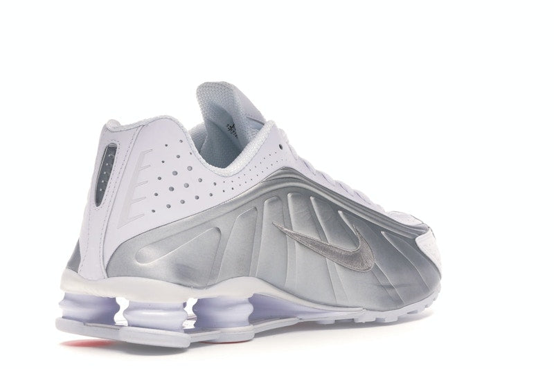 Nike Shox R4 White Metallic Silver