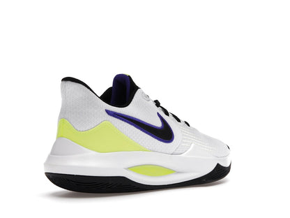 Nike Precision 5 White Barely Volt