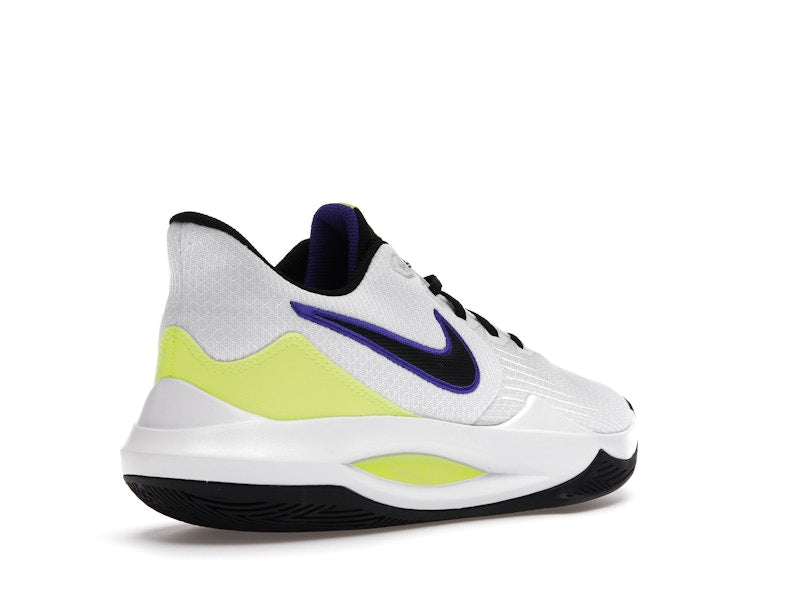 Nike Precision 5 White Barely Volt