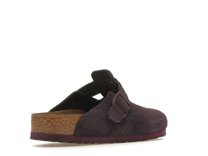 Birkenstock Boston Soft Footbed Suede Wine