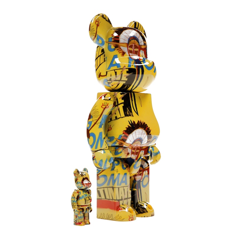 Bearbrick Andy Warhol x Jean-Michel Basquiat #3 100% & 400% Set