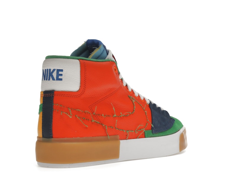 Nike SB Zoom Blazer Mid Edge Safety Orange University Gold