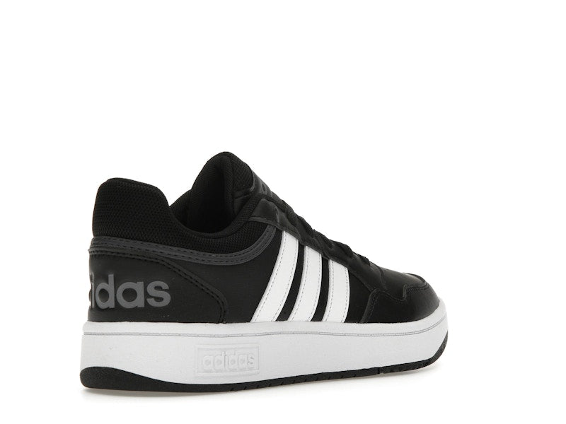 adidas Hoops 3.0 Low Black White Stripes