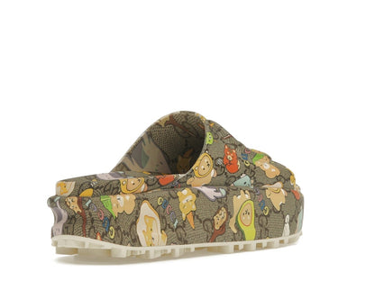 Gucci x Pikarar GG Animal Print Slide Beige Multi (Women's)