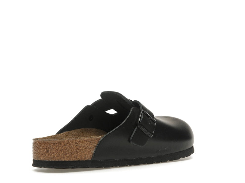 Birkenstock Boston Natural Leather Black