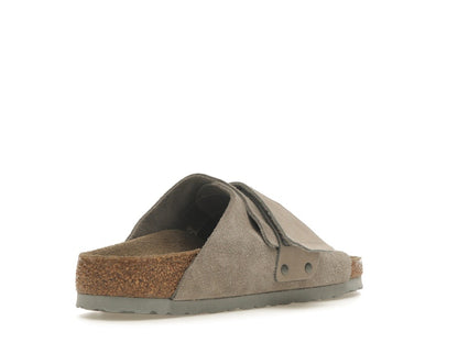 Birkenstock Kyoto Nubuck Suede Stone Coin