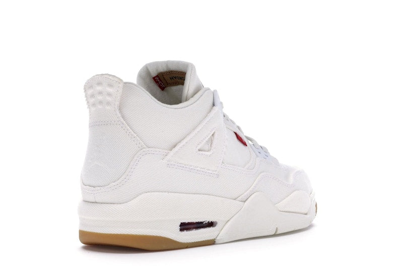 Jordan 4 Retro Levi's White (GS) (Blank Tag)