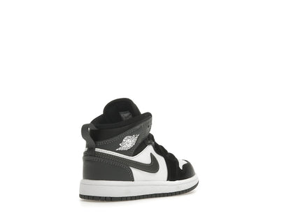 Jordan 1 Mid Black White Iron Grey (PS)