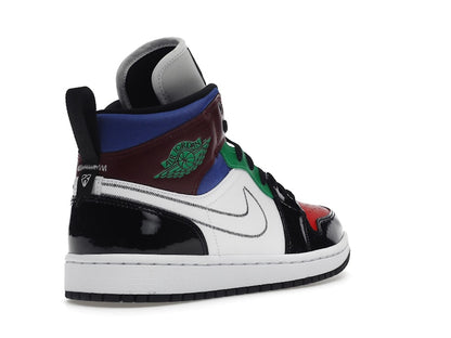 Jordan 1 Mid SE Black White Multi-Color (Women's)