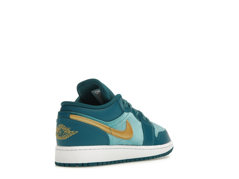 Jordan 1 Low SE Geode Teal Metallic Gold (GS)