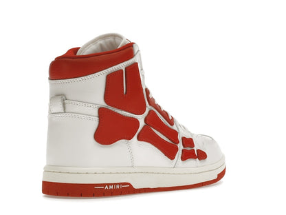 AMIRI Skel Panelled High Top White Red
