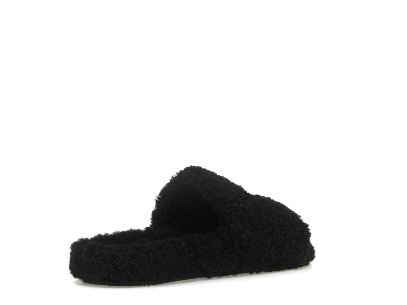 Balenciaga Paris Furry Slide Black (Women's)