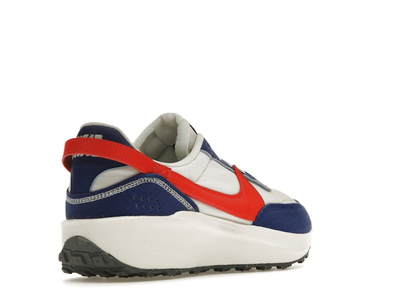 Nike Waffle Debut Swoosh Habanero Red Old Royal