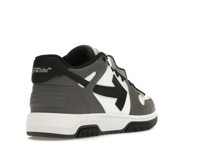 OFF-WHITE Out Of Office OOO Low Tops Dark Gray Black