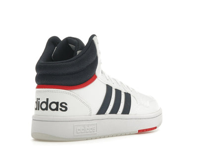 adidas Hoops 3.0 White Navy Red