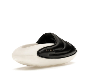 Balmain B-IT Mules Black White