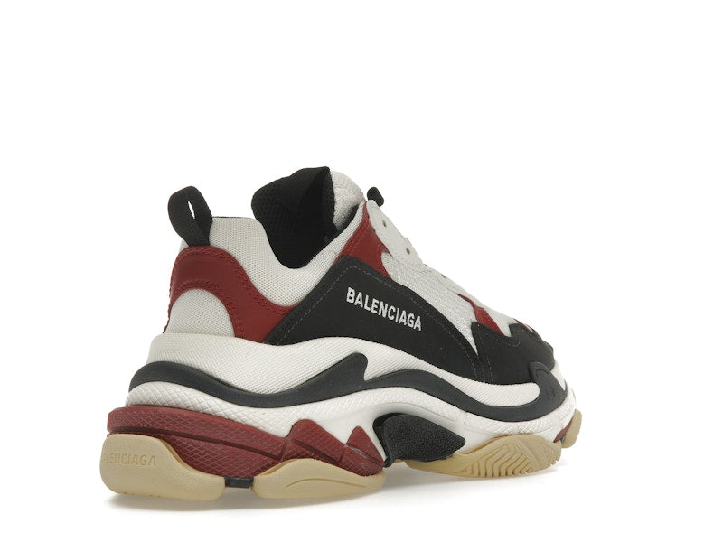 Balenciaga Triple S White Black Crimson