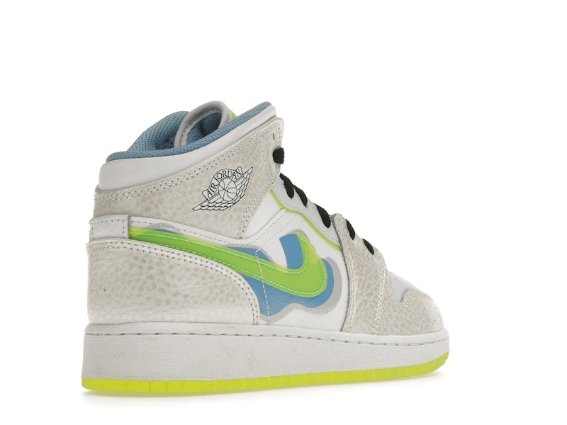 Jordan 1 Mid SE Warped Swoosh (GS)