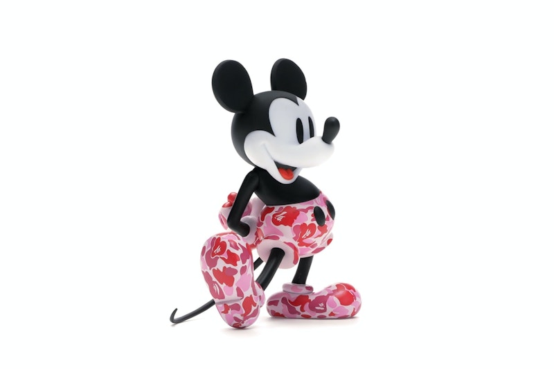 BAPE x Mickey Mouse 90th Anniverary Figure Red Camo