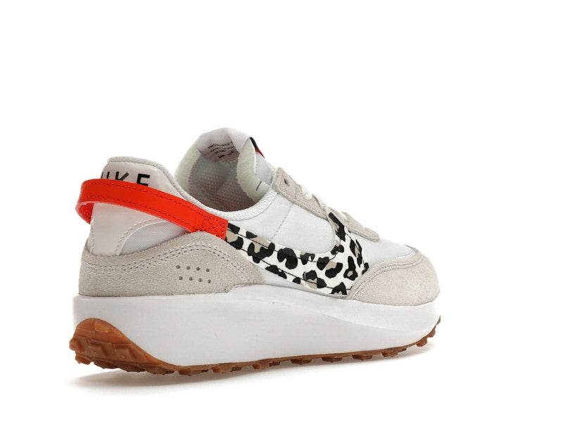 Nike Waffle Debut White Team Orange Leopard (Women's)