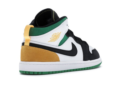 Jordan 1 Mid SE White Laser Orange Lucky Green (PS)