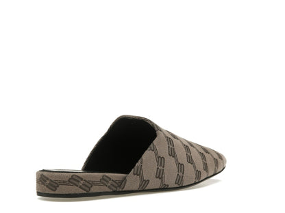 Balenciaga Cozy Jacquard Mules Brown