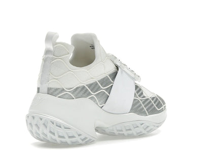 Roger Vivier Viv' Run Fabric Silver Crystal Buckle (Women's)