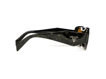 Prada Sunglasses PR 17WSF Black/Yellow Marble/Dark Brown (PR17WSF-19D01T-51)