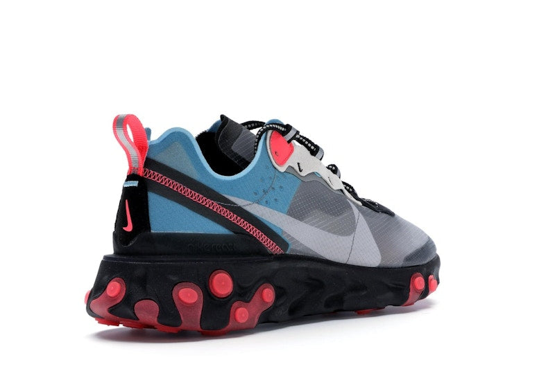 Nike React Element 87 Blue Chill Solar Red