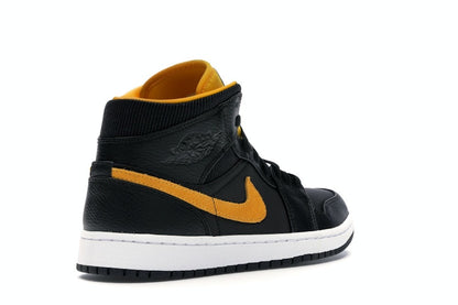 Jordan 1 Mid Black University Gold