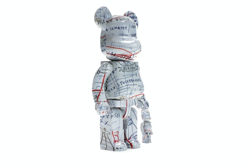 Bearbrick Jean-Michel Basquiat 2 100% & 400% Set White