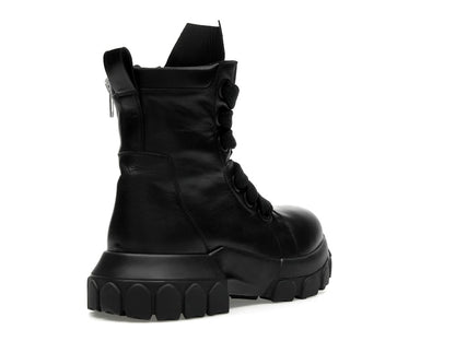 Rick Owens Lido Jumbo Laced Bozo Tractor Black