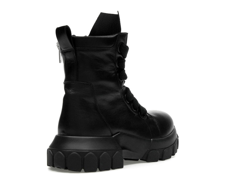 Rick Owens Lido Jumbo Laced Bozo Tractor Black