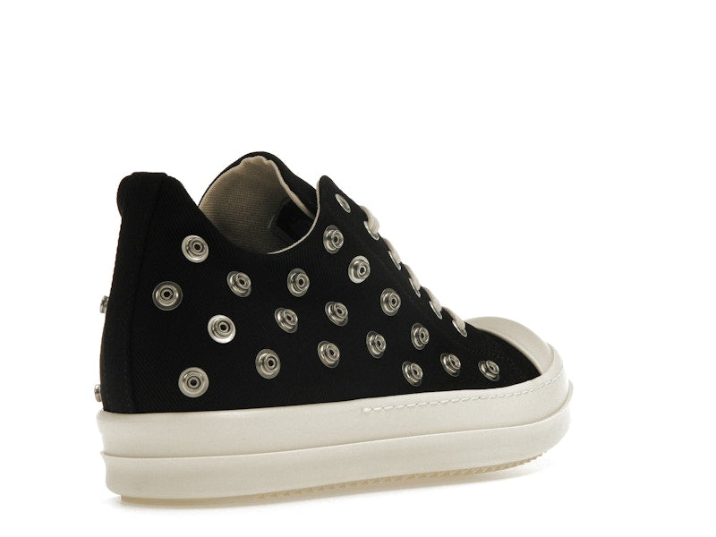 Rick Owens DRKSHDW Low Sneaks Eyelet Black Milk