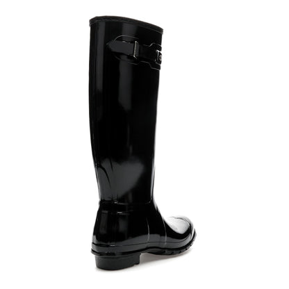 Hunter Original Tall Gloss Rain Boots Black (Women's)
