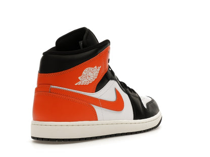 Jordan 1 Mid Black Toe Starfish
