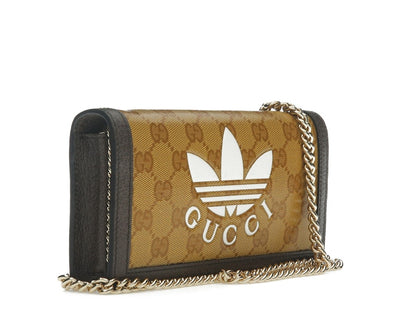 Gucci x adidas Wallet With Chain Beige/Brown