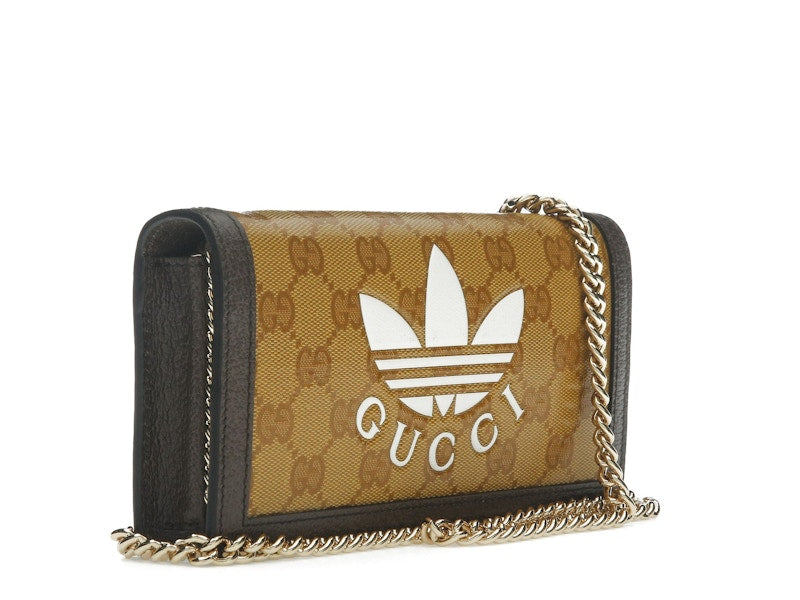 Gucci x adidas Wallet With Chain Beige/Brown
