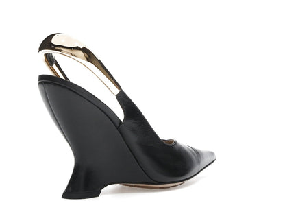 Bottega Veneta Punta Pointed-Toe Slingback Pumps Black (Women's)