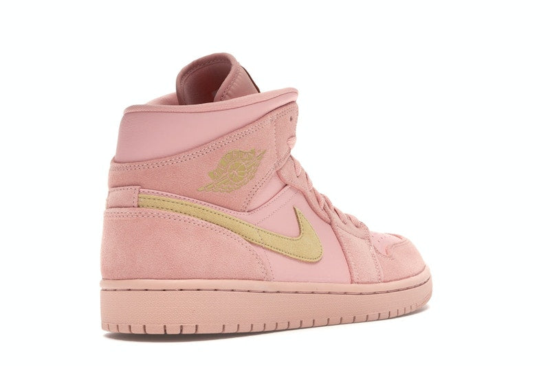 Jordan 1 Mid Coral Gold