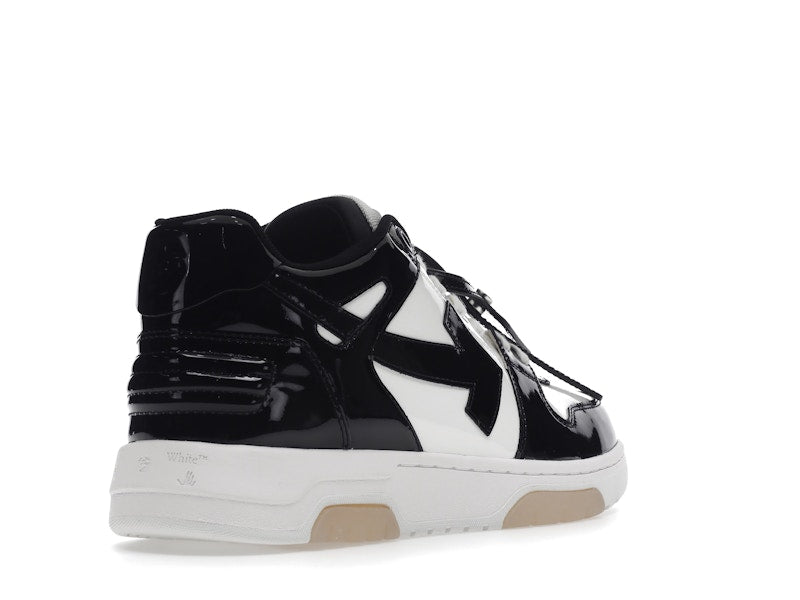 OFF-WHITE Out Of Office OOO Low Tops Patent Black White