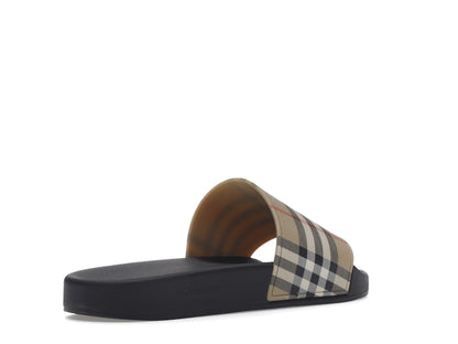 Burberry Vintage Check Slides Archive Beige