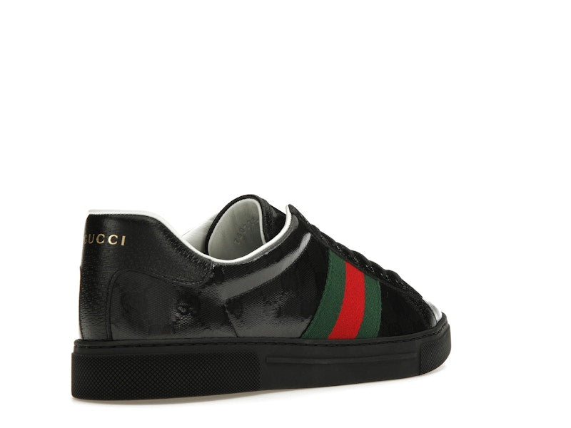 Gucci Ace GG Crystal Canvas Black