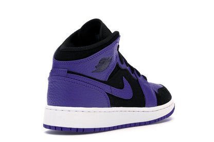 Jordan 1 Mid Black Dark Concord (GS)