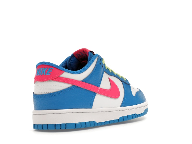 Nike Dunk Low Photo Blue White Light Lemon Twist Hyper Pink (GS)
