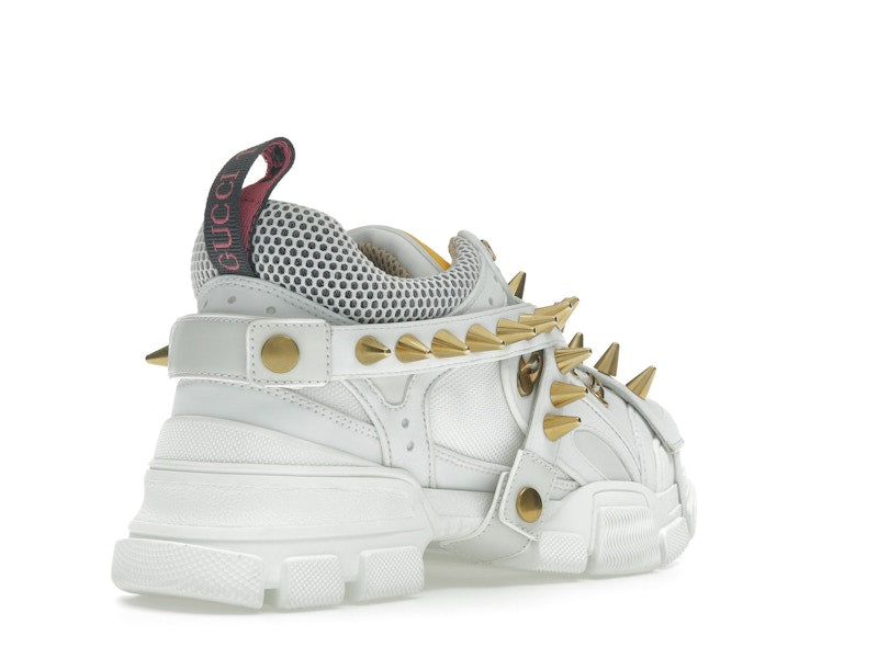 Gucci Flashtrek Chunky Leather Sneakers White Gold (Women's)