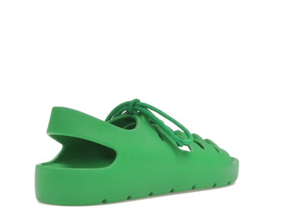 Bottega Veneta Jelly Lace Up Sandal Green