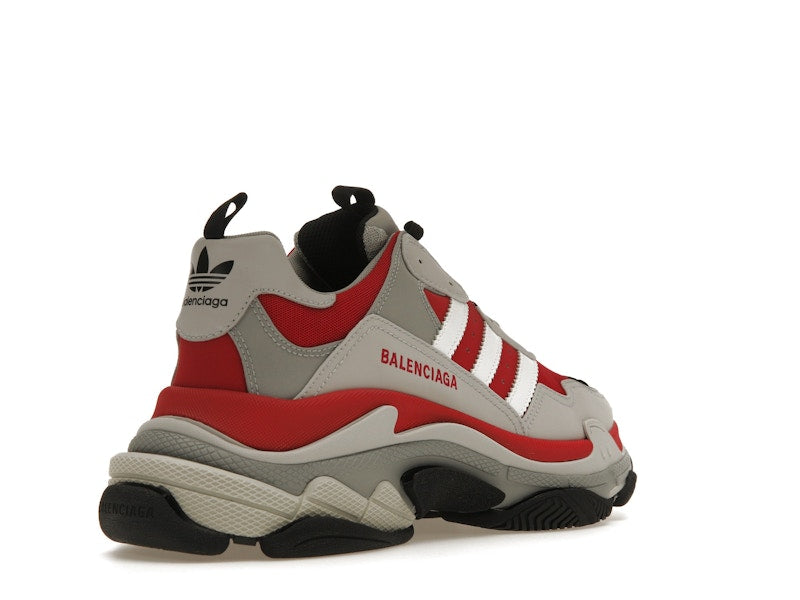 Balenciaga x adidas Triple S Red Grey Black