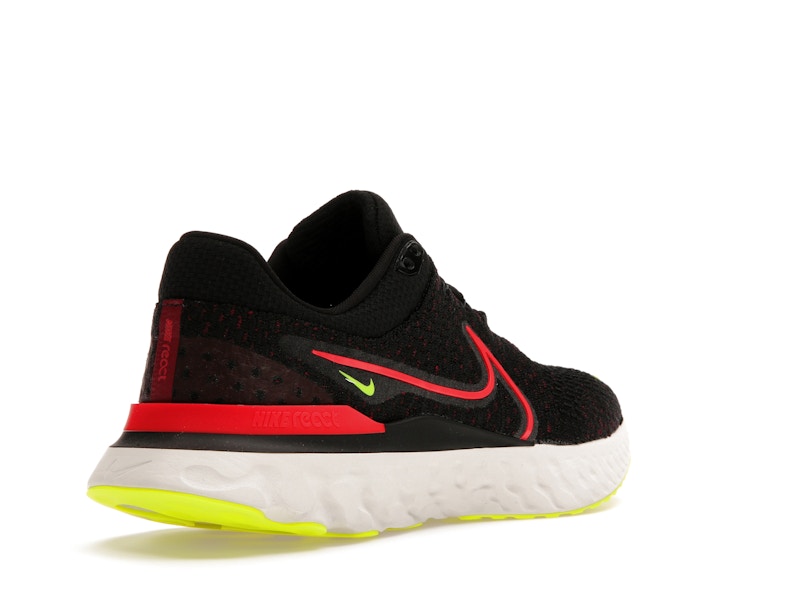 Nike React Infinity Run Flyknit 3 Black Siren Red Volt