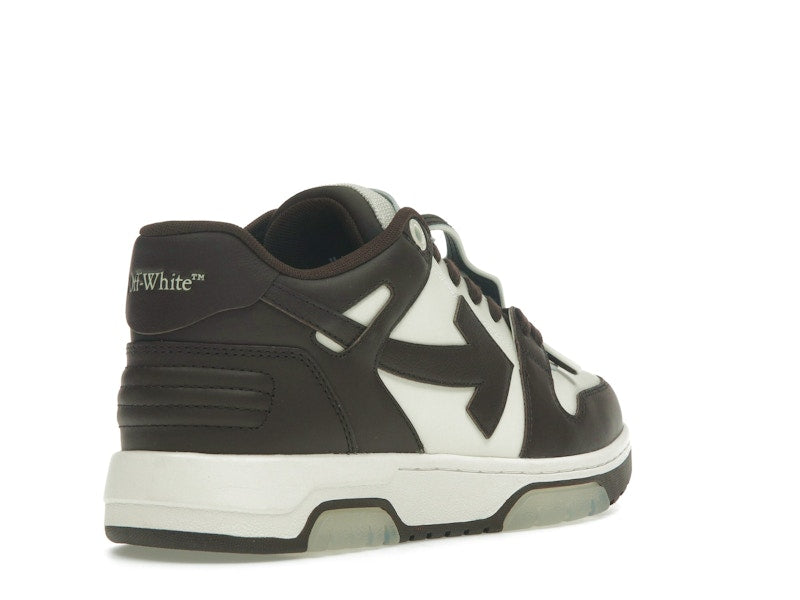 OFF-WHITE Out Of Office "OOO" Low Tops Chocolate Cream